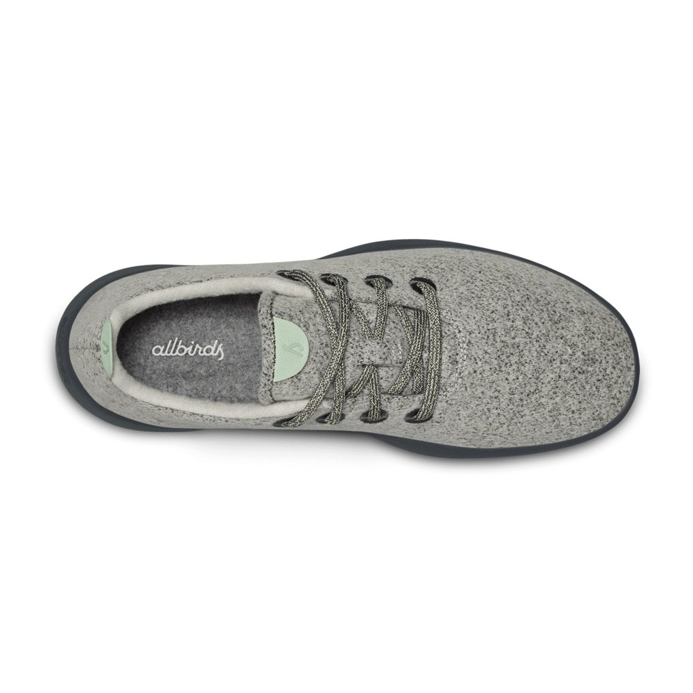 Allbirds Men\'s Sneakers Dark Grey - Wool Runners - 93087WPDT